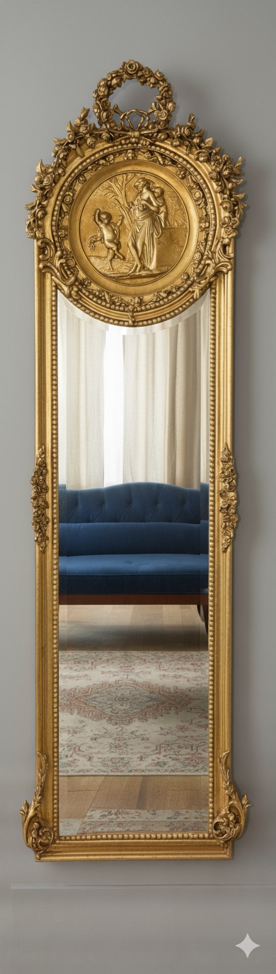 The Louvre Medallion Mirror