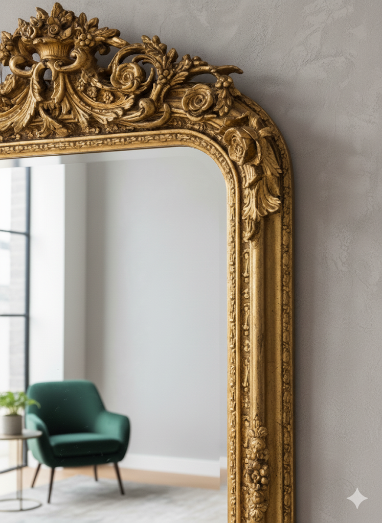 The Dauphine Gilded Mirror